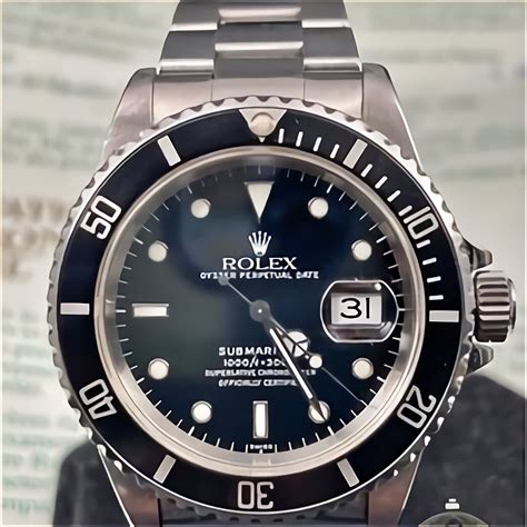 rolex submarine quadrante blu usato|pre owned rolex submariner.